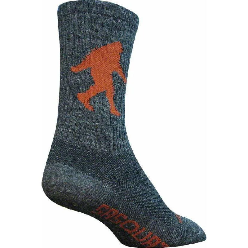 bicycle race signal-Wool Sasquatch Cycling Socks - 6 inch