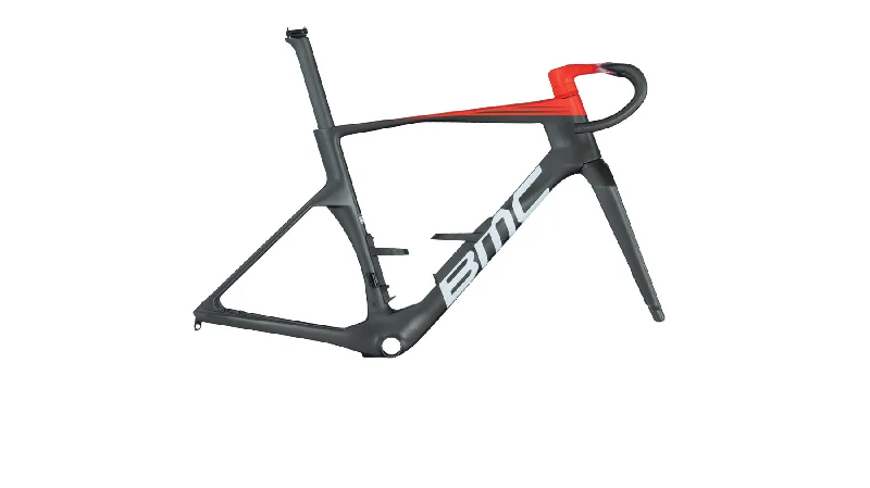 bicycle saddle signal-BMC TEAMMACHINE R 01 MOD V2 ROAD BIKE FRAMESET - CARBON BLACK / NEON RED