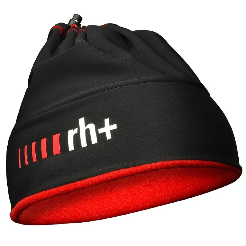 bicycle cleaner flexibility-Scaldacollo Rh+ Logo Gaiter Hat - Nero rosso