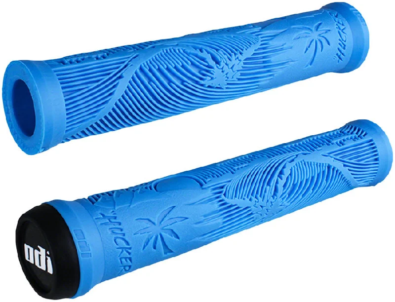 bicycle charity signal-ODI Hucker Grips - Blue Flangeless