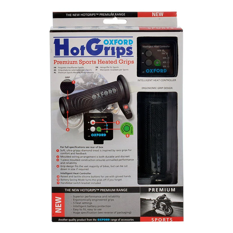 bicycle frame signal-Oxford Hot Grips Premium Sports with V8 Switch